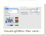 HTML Popup Window Mac version - Thumnails Tab